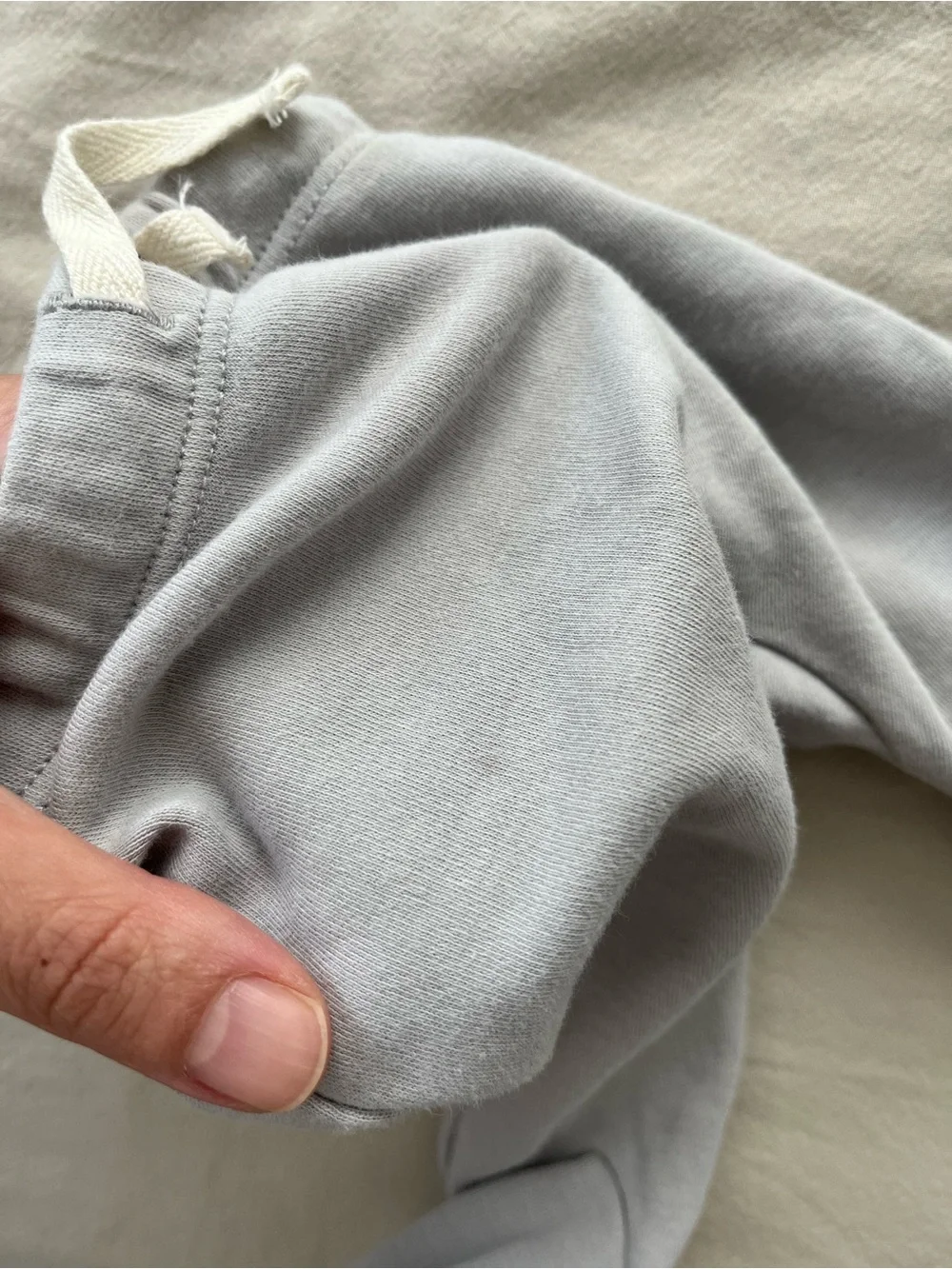 Quincy Mae Light Gray Baby Kimono Wrap Matching Set